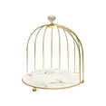 thumbnail image 4 of Cosmetics Iron Storage Rack Jewelry Bathroom Makeup Holder Dessert Display Stand white gold 1 tier, 4 of 9