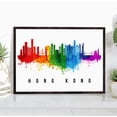 thumbnail image 1 of Pera Print Hong Kong Skyline China Poster, Hong Kong Cityscape Painting, Hong Kong China Poster, Cityscape and Landmark Print, Home Wall Art, Office Wall Decor - 22x28 Inches, 1 of 1