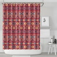 thumbnail image 2 of Vintage Bohemian Curtain 72x84 Inches Polyester Bathroom Shower Curtain with Plastic Rings Quick-Drying Ethnic Print, 2 of 5