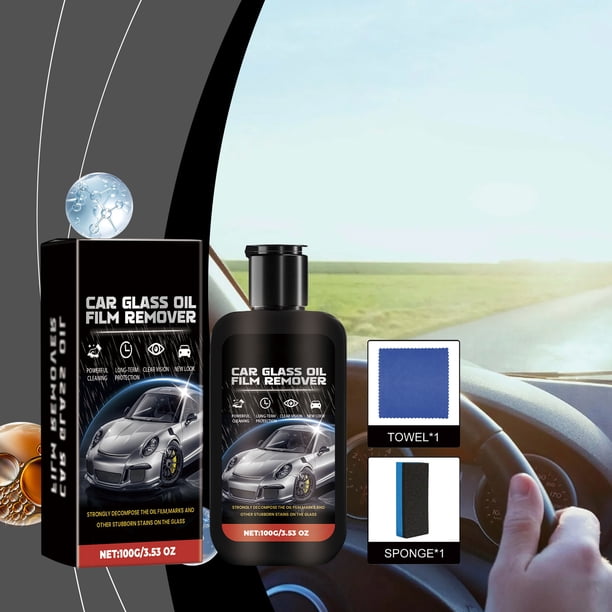 Pasta desengrasante para cristales de coche Limpieza de parabrisas Descontaminación Limpieza a prueba de agua Limpieza de ventanas a prueba de lluvia Pasta limpiadora de cristales de coche Akmoler