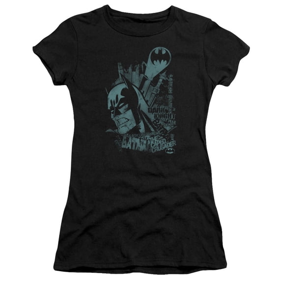 Batman Gritted Teeth S/S Junior Women's T-Shirt Sheer Black