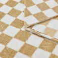 thumbnail image 3 of EMME Checkered Blanket Throw Size - 50"*60" Beige Soft Fluffy Warm Throw Blankets for Couch, Sofa, Chair, Bed, Camping, Picnic, Travel Lightweight Bed Blanket, 3 of 5