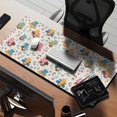 thumbnail image 2 of Long Mouse Pads for Desk,Colorful Princess Flower Fairy Pattern Desk Mats on Top Of Desks, Desk Mouse Pad Extra Large with 3mm Non-Slip Base and Stitched Edge for Gaming,Office,Work,Home 35.4"x15.7", 2 of 6