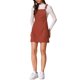 thumbnail image 2 of Vestido de tirantes ajustables para mujer INSPIRE CHIC, falda tipo peto A-Line con cremallera lateral invisible, casual, color rojo ladrillo, 2 of 6