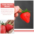 thumbnail image 2 of 50pcs Artificial Strawberry Decors Plastic Models Fake Fruits Ornaments Photography Decors, 2 of 9