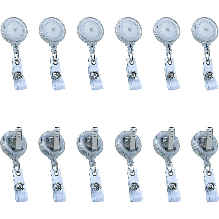 Badge Reels Retractable Badge Holder with Clip, Id Clips for