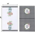 thumbnail image 2 of Buffalo Plaid Flowers Kitchen Dish Towels, 18 x 26 Inch Blessed Sweet Home Spring Summer Floral Tea Towels Dish Cloth for Cooking Baking Set of 2, 2 of 6