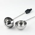 thumbnail image 3 of Clearance One-Face Stainless Steel Duster Strainer One-Handed Operation Spring Sticks Sugar Flour Spice Baking Tool for Home & Kitchen Black, 3 of 3
