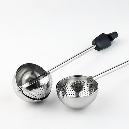 

Stainless Steel Powder Sprinkler Strainer Black One-Face Stainless Steel Duster Strainer One-Handed Operation Spring Sticks Sugar Flour Spice Baking Tool Dusknt Kitchen Drain Rack Clearance Sale!