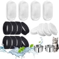 thumbnail image 1 of 16 Pieces Cat Water Fountain Filters Including 8 Pieces Carbon Filter and 8 Pieces Foam Sponge, 1 of 1