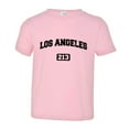 thumbnail image 1 of PleaseMeTees™ Toddler Los Angeles 213 L.A. Area Code Distressed HQ Tee, 1 of 1