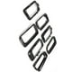 thumbnail image 2 of Car Center Grill Trim Frame Grille Trim for Jeep Bright Black, 2 of 5