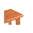 thumbnail image 4 of Taran Designs Harper Solid Wood Bar Stool in Brown, 4 of 5