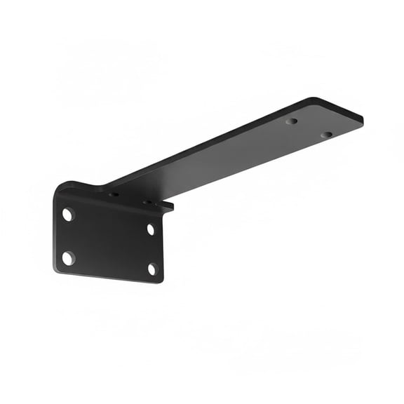 Steel Wall Mount Floating Shelf Bracket, 5.71 x 3.54 x 2.24 in, Black Powder-Coated