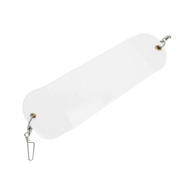 Fishing Flasher, Lightweight Generate Vibration Trolling Fishing Flasher Exquisite Workmanship Generate Visibility for Lake Electroplating Color,White
