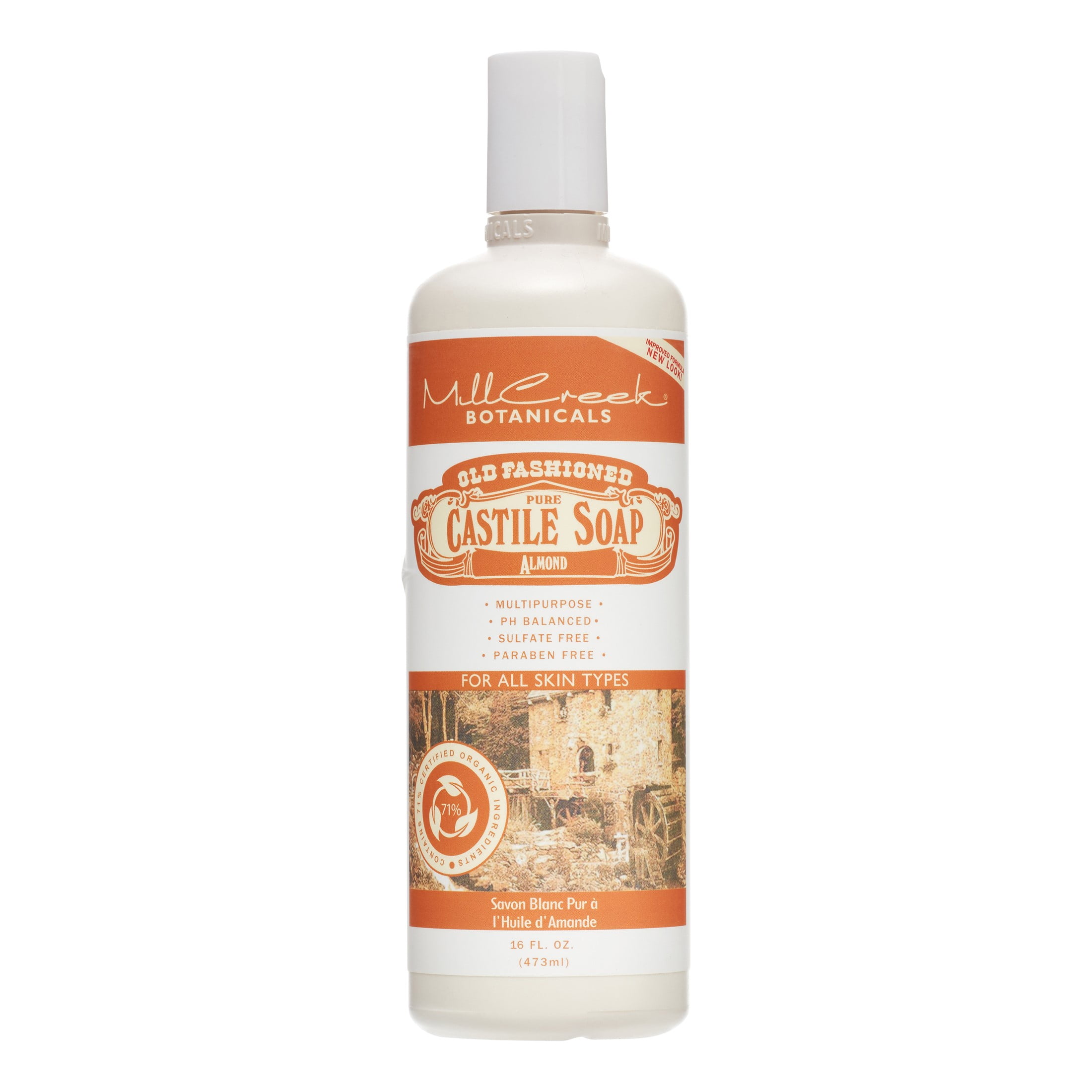 Mill Creek Castile Soap, Almond, 16 Oz