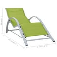 thumbnail image 4 of vidaXL Chaises Longues 2 Pcs avec Table Aluminium Vert, 4 of 5