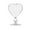 A, variant on Heart Shaped Cocktail Glass Clear Bar Glasses Champagne Flute Wine Goblet Novelty Drinking Cup Romantic Gift Barware