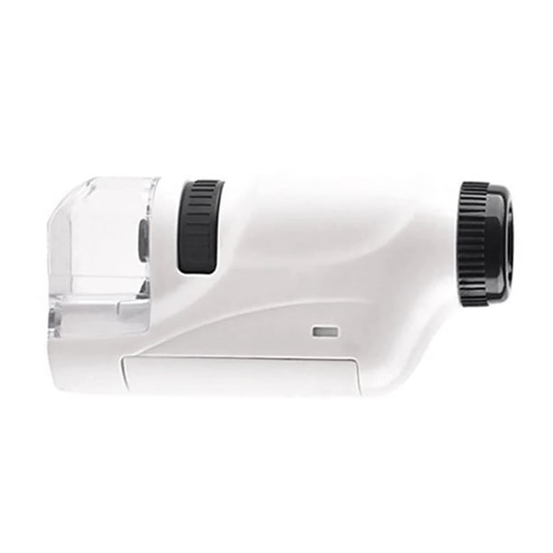Vogacara Microscopio para niños 60-120X, juguetes educativos de ciencia con zoom, LED portátil, regalo para niños, juguete experimental con Juguetes y Juegos Blanco Vogacara FN010420-01