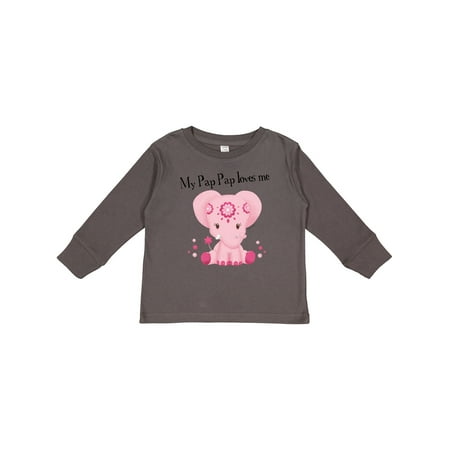 

Inktastic Aditi My Pap Pap loves me Boys or Girls Long Sleeve Toddler T-Shirt