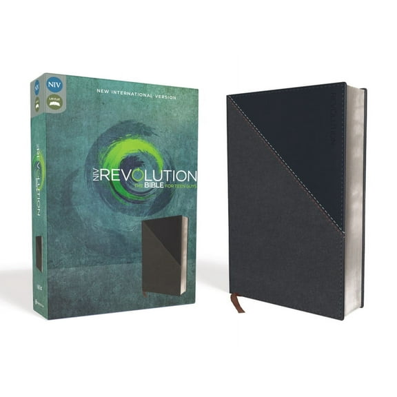NIV, Revolution Bible, Imitation Leather, Gray/Navy: The Bible for Teen Guys, (Hardcover)