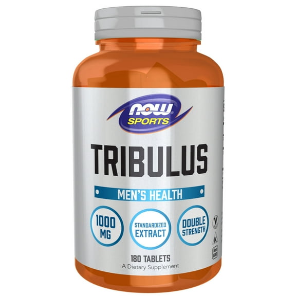 NOW Sports Nutrition, Tribulus (Tribulus terrestris) 1,000 mg, Double Strength, Men's Health, 180 Tablets