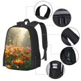 thumbnail image 2 of Easygdp Butterflies In Flower Field Mochila de Gran Capacidad Minimalista Ideal para Escuela, Viajes y Uso Diario, 2 of 6