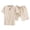 Khaki, variant on JLFKNG Casual Men's 2Pcs Outfits Loose Fit V Neck Short Sleeve Shirts + Breathable Shorts Soft Cotton Sets Simple Solid Color Lounge Summer Sets