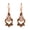 Bronze, variant on Prong Set Solitaire 0.75 Ctw Morganite 925 Sterling Silver Rose Vermeil Women Mother's Day Gift Engagement Earrings