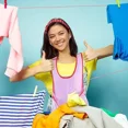 thumbnail image 5 of KLYNE - Clothes Drying Apron, Woman Laundry Apron With Bag Portable, 5 of 6