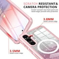 thumbnail image 4 of Rancase for Samsung Galaxy S24 Plus Case Glitter,Compatible with MagSafe[Built-in Screen Protector+Camera Lens Protector] Full Body Shockproof Protective Bling Phone Case for S24+ Plus,Baby Pink, 4 of 7