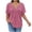 Hot Pink, variant on zbxnLI Plus Size Womens V Neck Shirts Top Casual Dressy Short Sleeve Tunic Shirt Summer Work Business Outfits XL-5XL