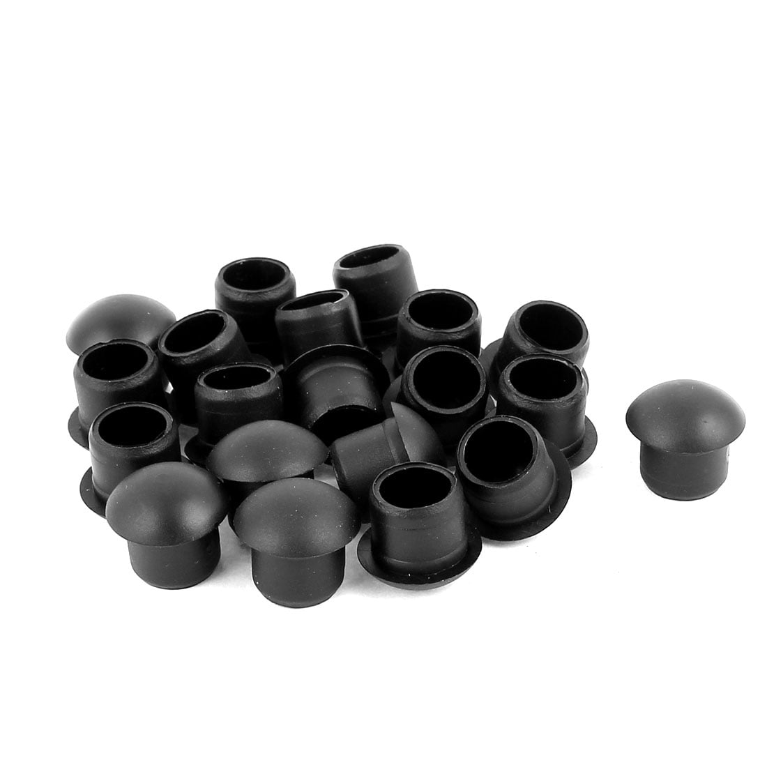 20 Pcs Nylon M12 Diameter Dome Head Cable Hole Plug Caps Cover Insert