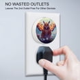 thumbnail image 4 of HemaKayy 2 Pack Round Automatic Sensor Dusk-to-Dawn LED Night Lights | Warm Sweet Wall Night Light for Home | Energy-Saving Dusk-to-Dawn Nightlight - Tiger with Wings, 4 of 8