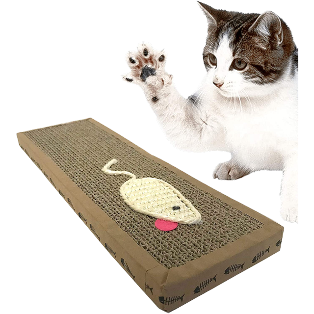 Dependable Industries Cat Scratch Cardboard Catnip Scratching Pad