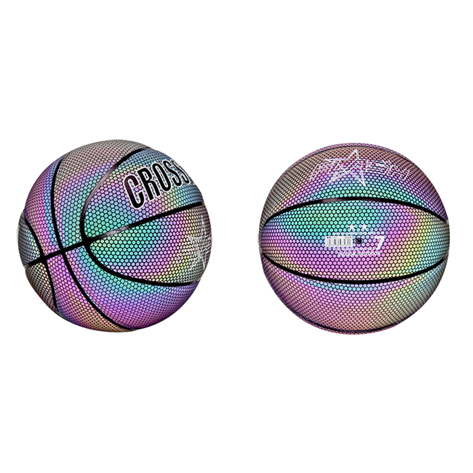Holographic Glowing Reflective Basketball Luminous NO.7 for Night Sports Gifts 