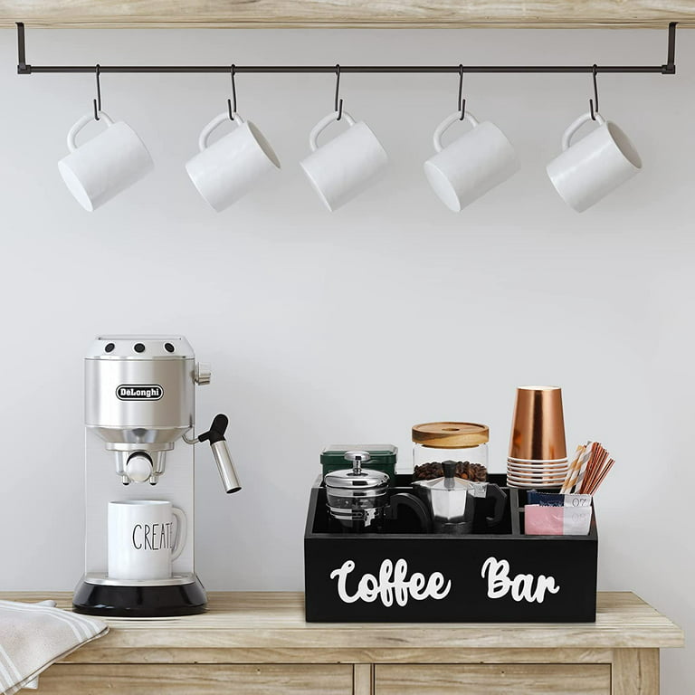 Coffee Station Organizer Coffee Bar Organizer for Countertop, Coffee Pod  Holder with Drawer, Coffee Bar Accessories Decor, Paper Cup Holder,Coffee