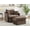 L1078-Brown, variant on LITVZ 360 Degree Swivel Accent Chair Oversized, 37.4 inch Extra Wide Barrel Swivel Chairs with Deep Seat for Living Room, Club, Reading, Bedrooms