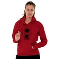 thumbnail image 5 of Hourglass Hands Crystal Ball Celestial Hoodie Sweatshirt Women Brisco Brands X, 5 of 6