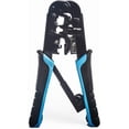 thumbnail image 1 of RJ45 and RJ12, RJ11 Crimping Tool - Network ratcheting Wire Crimper, Cutter, Striper for cat5, cat6 coaxial Cables - All in one, 1 of 4