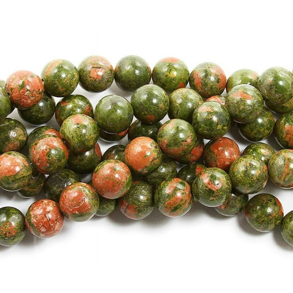 4mm Unakite Round Beads Genuine Gemstone Natural Jewelry Making