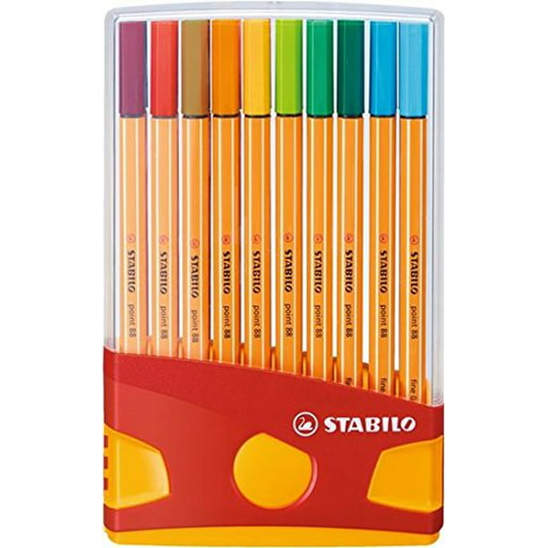 Lagere school aangenaam absorptie Stabilo Point 88 Pen Sets Color Parade Adjustable, Set of 20 - Walmart.com