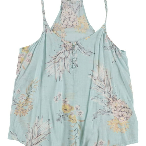 P.J. Salvage Womens Racer back Pajama Sleep Tank Top, Blue, Small