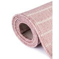 thumbnail image 6 of Unique Loom Outdoor Modern Collection Area Rug - Tambor (7' 10" x 10' Rectangle Pink/Ivory), 6 of 10
