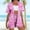 Suit-691Hot Pink, variant on Gamivast Vacation Outfits for Women 2 Piece Tropical Leaf Print Kimono & Shorts Summer Sets Boho Open Front Cardigan Cover Up Beach Wear Suits