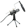 thumbnail image 3 of Tomshoo Wired Condenser Microphone Audio 3.5mm Studio Mic Vocal Recording KTV Karaoke Mic with Stand for PC Phone, 3 of 7