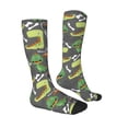 thumbnail image 3 of Balery Cartoon Dinosaurs Printed Novelty Socks Men's Women's Crew Socks Sports Socks Knee High Socks Cotton Socks Quirky and Cool Socks, 3 of 9