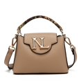 thumbnail image 1 of Bolsa Shoulder Nicole Lee con emblema NL Taupe Nicole Lee Arabella, 1 of 1