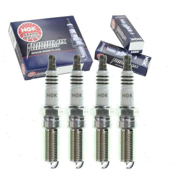 4 pc NGK Iridium IX Spark Plugs compatible with Ford Fusion 2.0L L4 2013-2018