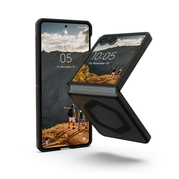 UAG Samsung Galaxy Z Flip 7 Case Mouve - Magnetic Charging Transparent Clear Rugged Military Grade Protective Cover, Ash